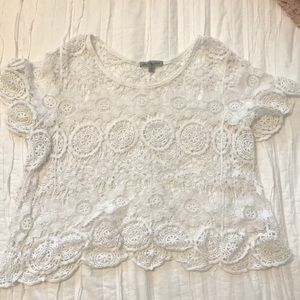 Lace de through t-shirt